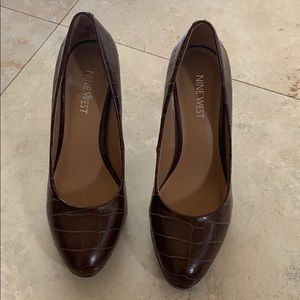 Nine West brown pumps